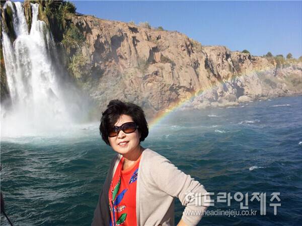 듀덴폭포와 무지개. (사진=배공순)