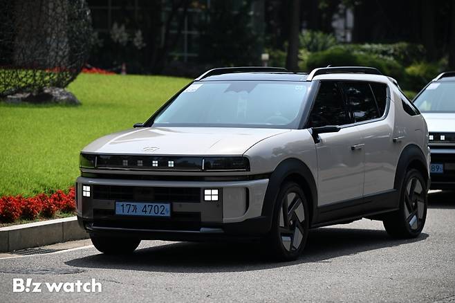 현대자동차의 수소전기차 '디 올 뉴 넥쏘' 전면./사진=이명근 기자 qwe123@