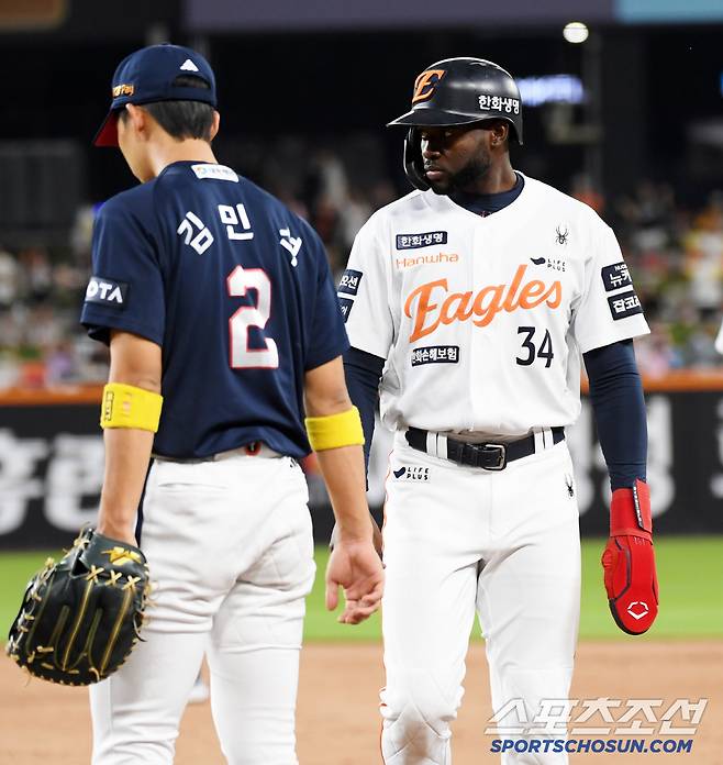 12일 대전 두산전에 대주자로 출전한 플로리얼. 대전=박재만 기자 pjm@sportschosun.com/2025.06.12/