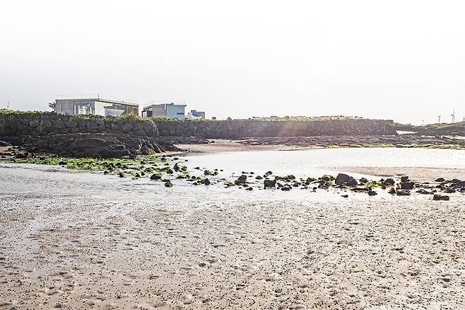 밀물과 썰물에 따라 해변의 모습이 달라지는 코난 비치