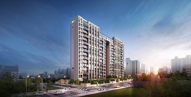 광주 남구 봉선동에서 들어서는 르 오네뜨 2차 투시도. 사진제공=남해종합건설