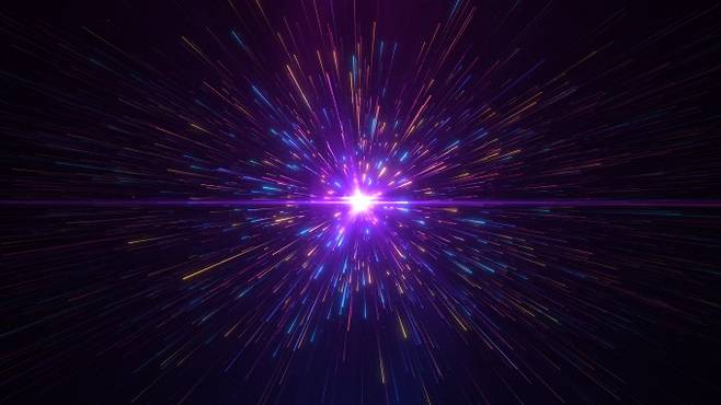 칠레 아타카마 사막에 설치된 광시야 반사망원경 '베라루빈 천문대'가 본격적인 관측을 앞두고 최종 점검을 마쳤다. 암흑물질을 표현한 이미지. 게티이미지코리아