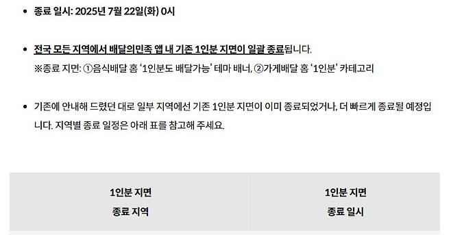 배민 1만원이하 수수료 무료 발표에 대한 배민의 결정