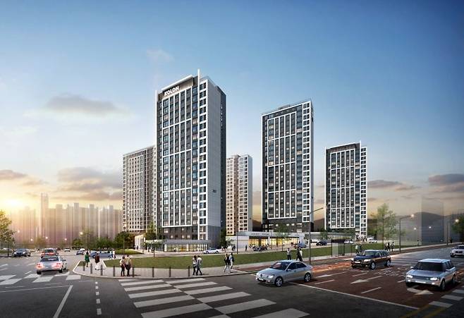 동남 하늘채 에디크 투시도. 코오롱글로벌 제공