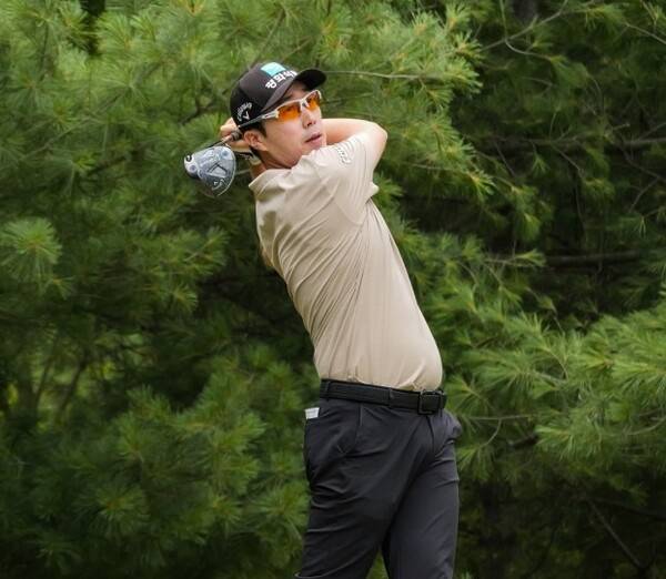 2025년 한국프로골프(KPGA) 2부투어인 KPGA 챌린지투어 9회 대회 우승을 차지한 백주엽 프로가 티샷을 하는 모습이다. 사진제공=KPGA