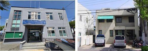 자활사업장으로 탈바꿈할 옛 임실군선거관리위원회와 익산 영등치안센터 건물. 전북자치도 제공