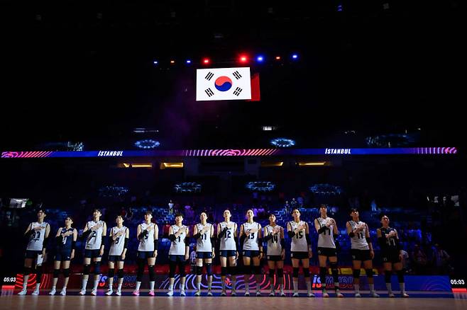 한국 여자배구 대표팀. 사진=FIVB 제공
