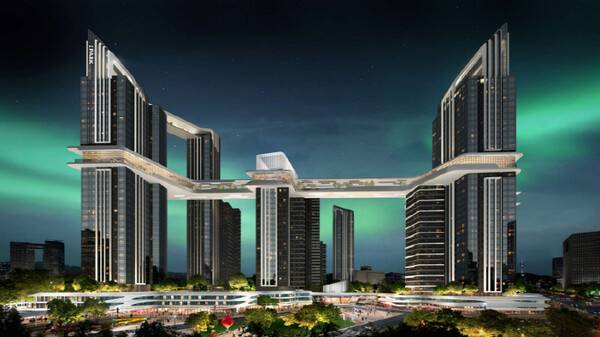 HDC현대산업개발이 용산정비창 전면1구역에 제안한 조감도. HDC현산 제공