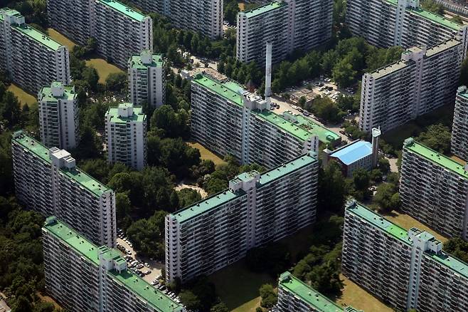 재건축을 진행하는 서울 송파구 '잠실주공5단지' 전경. 사진=뉴스1