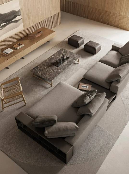 An image of Groundpiece sofa designed by Antonio Citterio (Flexform website)