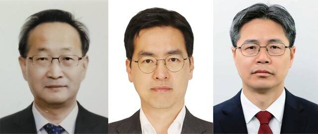 왼쪽부터 김남중 통일부 차관, 김민재 행정안전부 차관, 강형석 농림축산식품부 차관. 대통령실 제공
