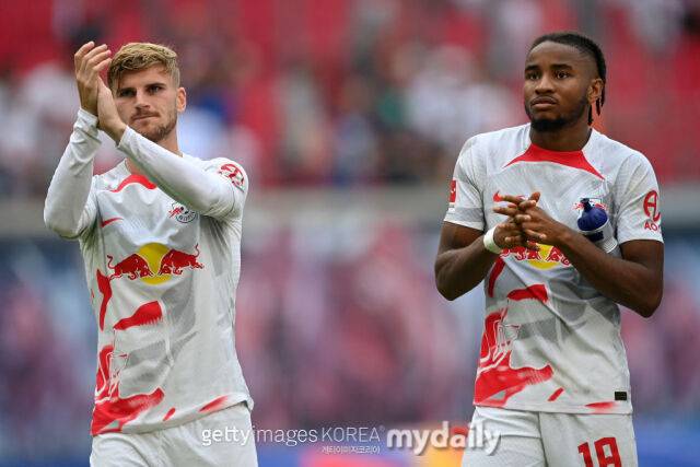 티모 베르너(왼쪽)와 크리스티안 은쿤쿠. /게티이미지코리아