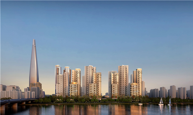 잠실주공5단지 관련 투시도(한강변). [서울시 제공]