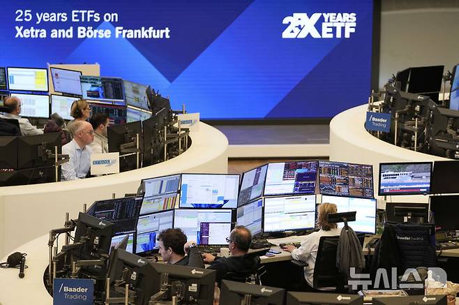 [AP/뉴시스] 독일 프랑크푸르트 주식시장