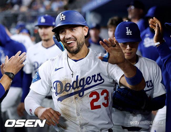 [사진] LA 다저스 마이클 콘포토. ⓒGettyimages(무단전재 및 재배포 금지)