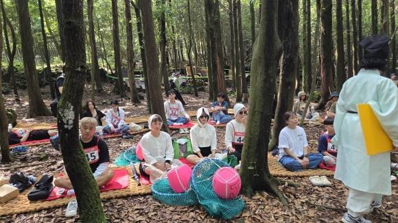 지난 17일 서귀포치유의숲에서 열린 ‘서귀포치유의숲 멍때리기 대회’ 모습. 서귀포시 제공