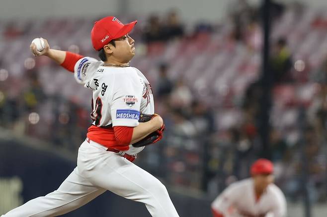 ▲ 팔꿈치 염증 증세로 20일 1군 엔트리에서 말소된 이준영 ⓒKIA타이거즈