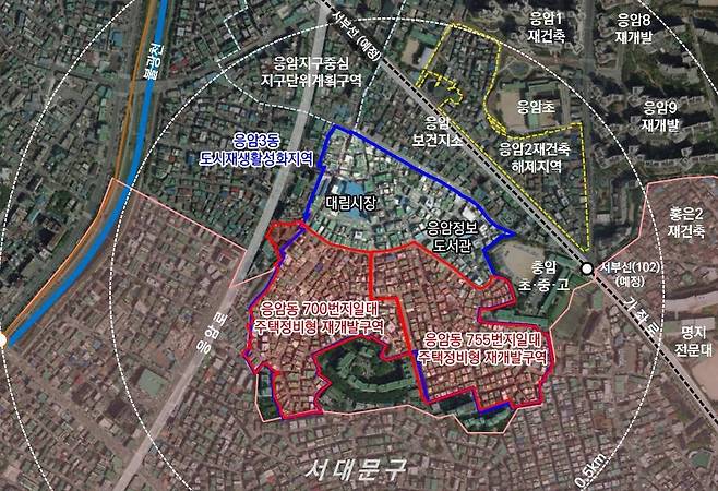 응암동 700번지, 755번지 일대 위치도 [은평구 제공. 재판매 및 DB 금지]