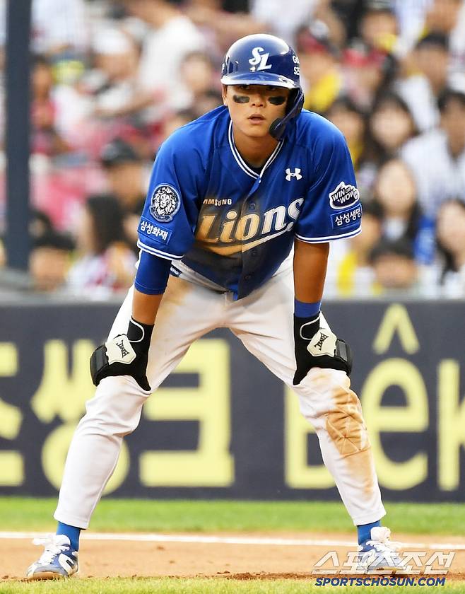 31일 잠실구장에서 열린 LG 트윈스와 삼성 라이온즈의 경기. 삼성 박승규가 숨을 고르고 있다. 잠실=박재만 기자 pjm@sportschosun.com/2025.05.31/