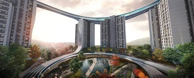 한남2구역 재개발 예상 조감도. /대우건설 제공