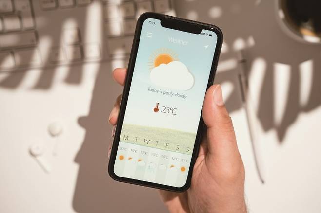 일기예보 화면. 게티이미지뱅크 제공