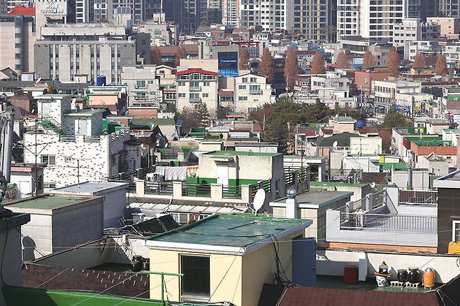 서울 주택가 전경(매경DB)
