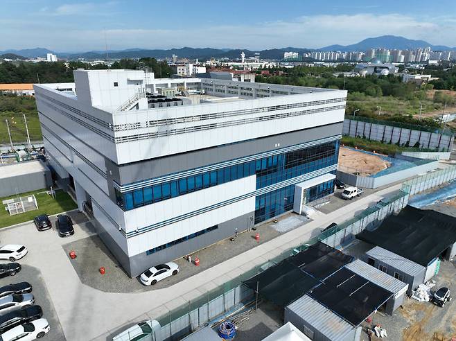 [광주=뉴시스] 광주 첨단3지구 내 국가인공지능데이터센터 전경. (사진 = 광주시 제공) *재판매 및 DB 금지