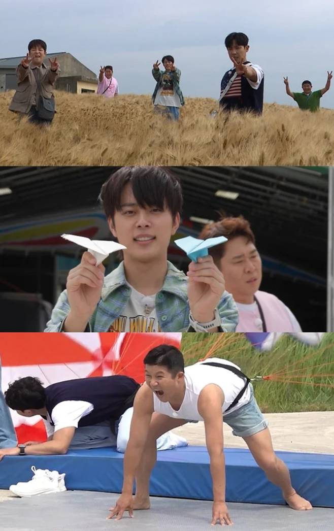 1박 2일 멤버들이 비박 레이스를 시작한다. KBS2 '1박 2일' 제공.