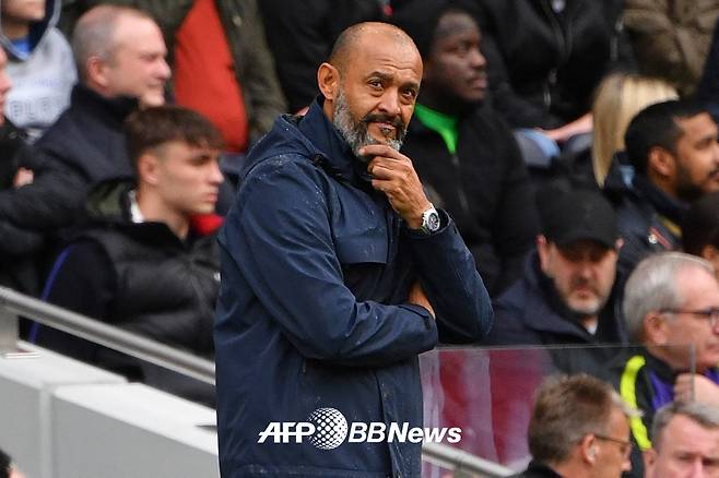 토트넘 감독 시절 누누 에스피리투 산투 감독. /AFPBBNews=뉴스1