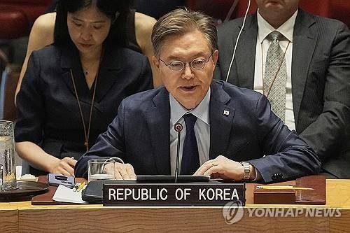 황준국 주유엔 한국대사 [뉴욕 AP=연합뉴스. 재판매 및 DB 금지]