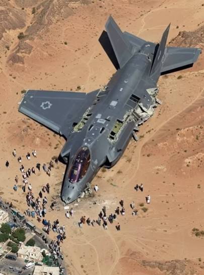 이스라엘 전투기가 격추돼 이란 사막에 떨어졌다는 가짜뉴스와 함께 온라인에 게시된 사진 [인스타그램 사진 캡처]