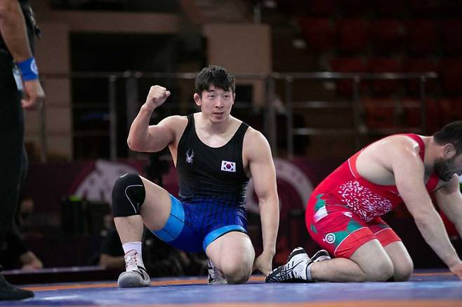 수원시청 레슬링 김관욱. 사진=수원시청