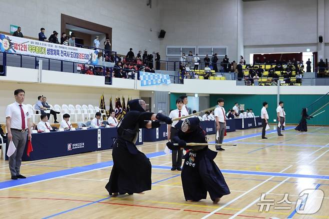 전북 무주군에서 개최된 '제12기 국무총리기 생활체육 전국시도대항 검도대회' 모습.(무주군 제공. 재판매 및 DB금지)