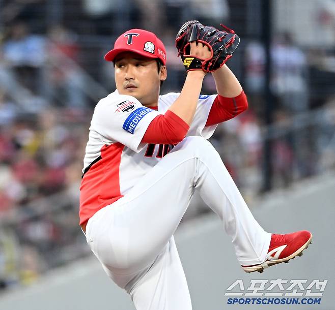 7일 광주KIA챔피언스필드에서 열린 한화와 KIA의 경기, KIA 이준영이 역투하고 있다. 광주=허상욱 기자wook@sportschosun.com/2025.06.07/
