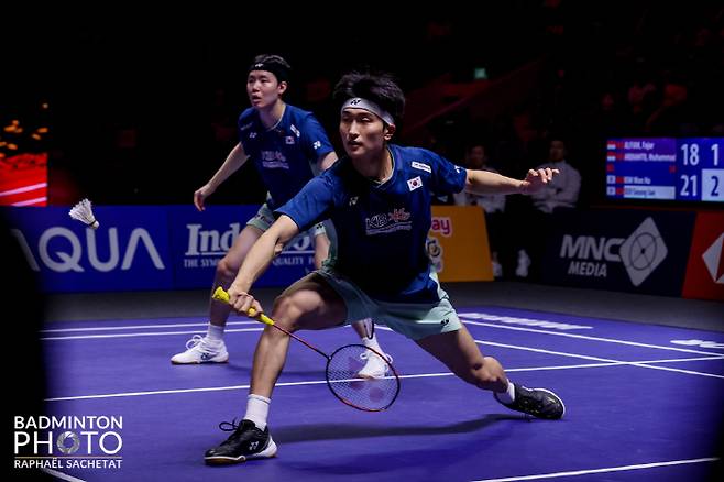 김원호(앞)-서승재. 사진제공=대한배드민턴협회