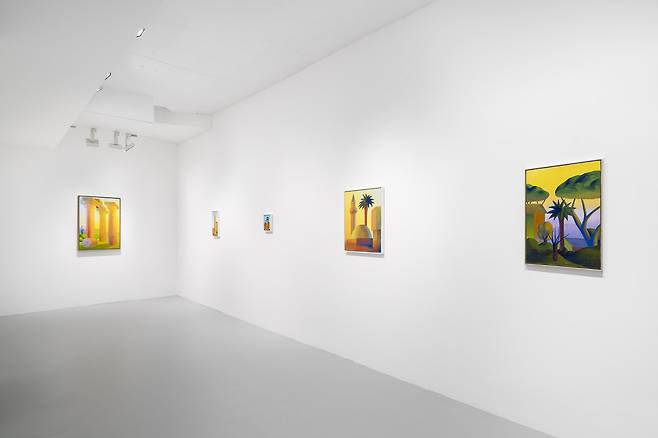 서울 강남구 글래드스톤갤러리에서 열린 살보의 국내 첫 개인전 ‘in Viaggio’ 전경. 글래드스톤 제공