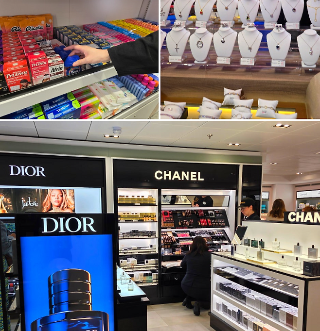 크루즈 내는 전체가 면세 구역이다 / 사진=김혜성 여행+ 기자