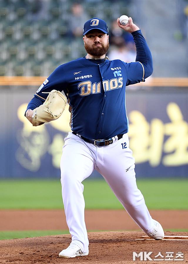 NC 로건은 22일 수원 KT전어ㅔ서 승리투수가 됐다. 사진=천정환 기자