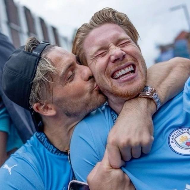 ‘나폴리맨’이 된 케빈 더 브라위너가 ‘절친’ 잭 그릴리시 영입을 추천했다. 사진=X