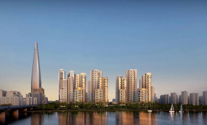 서울특별시 송파구 잠실동 27번지 일대 잠실주공5단지 재건축 투시도 /사진제공=서울시