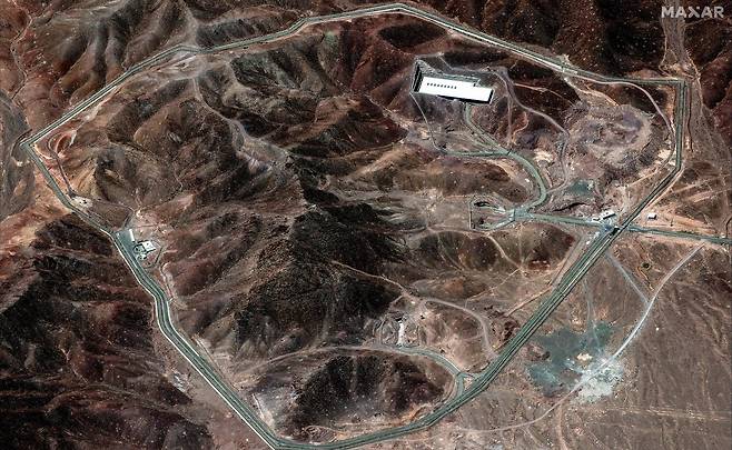 이란 중부에 위치한 포르도 연료 농축 공장의 모습. [AFP]