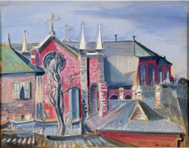 이인성 '계산동 성당' 1930년대, 종이에 수채물감, 34.5X44cm /소장 및 사진제공=국립현대미술관