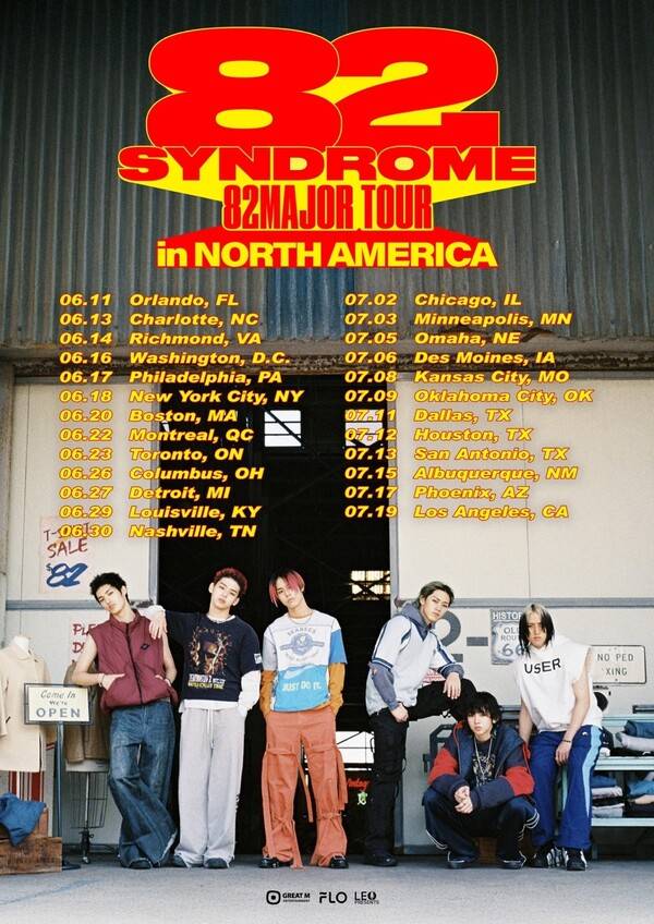 ▲ 82메이저 북미 투어 포스터. 제공|그레이트엠엔터테인먼트