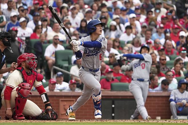 미국 메이저리그 LA 다저스의 김혜성이 22일(한국시간) 미국 캘리포니아주 로스앤젤레스의 다저 스타디움에서 열린 2025 메이저리그 워싱턴 내셔널스와 홈 경기에서 출전 기회를 얻지 못하고 결장했다. 사진 연합뉴스