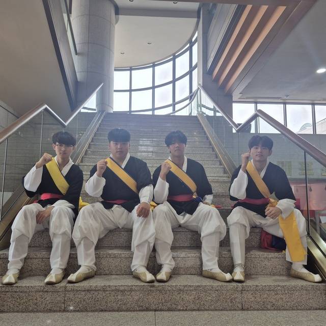 ▲ 왼쪽부터 김규빈, 이주호, 김진서, 최우주. /청주공고 제공