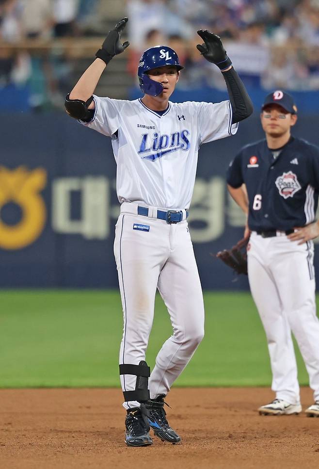 '2025 신한 SOL뱅크 KBO 올스타전' 베스트 12 외야수 부문에 선정된 구자욱. <삼성 라이온즈 제공>