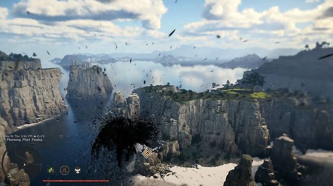 애플 세계개발자회의서 공개된 ‘붉은사막’ 플레이 영상. 사진 | 펄어비스