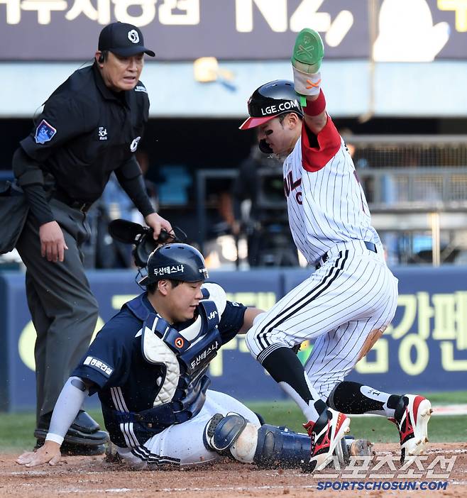간발의 차이로 세이프.