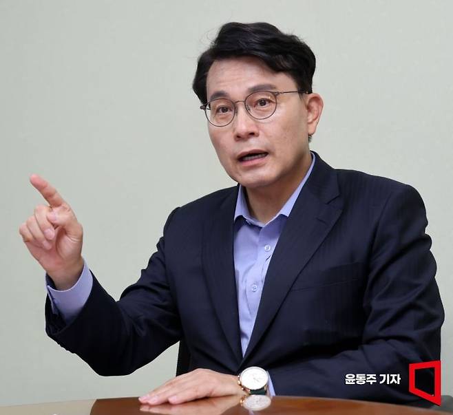 윤상현 국민의힘 의원이 아시아경제와 인터뷰를 하고 있다. 윤동주 기자