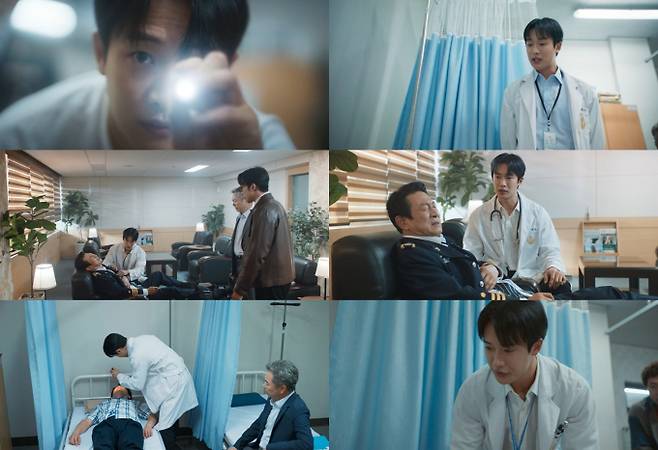 ‘굿보이’ 최우진, 경찰청 보건의 출연… 위트 더한 신스틸러 활약 [사진제공=JTBC '굿보이' 방송화면 갈무리]